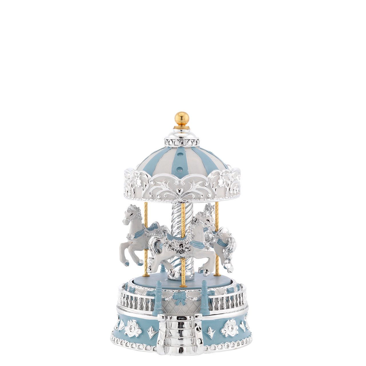 GIOSTRA CON CAVALLI AZZURRI E CUPOLA H. 19